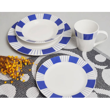 Beautiful 12pcs ceramic/porcelain dinner plate sets